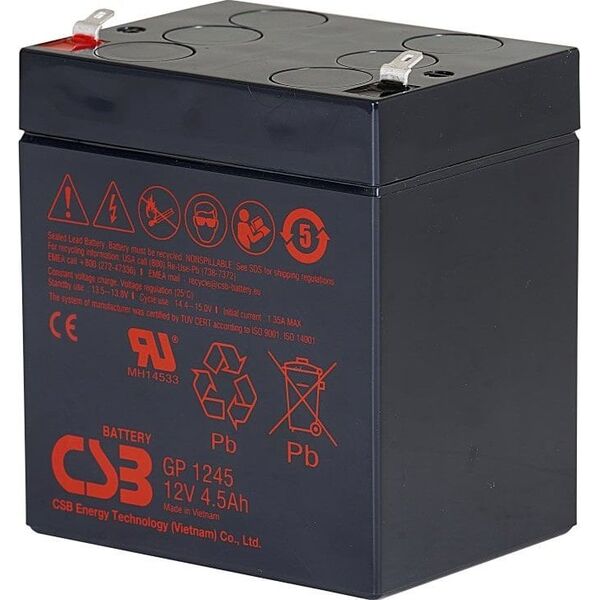 Μπαταρία μολύβδου οξέος 12V 4.5Ah Pb AGM VRLA CSB