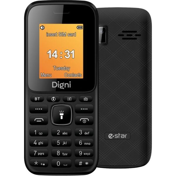 eSTAR Digni Mini Phone Dual SIM Μαύρο Μαύρο