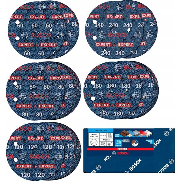 Λειαντικό φύλλο EXPERT O780,125,SET,55PC