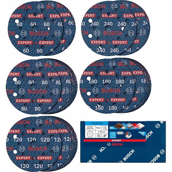 Λειαντικό φύλλο EXPERT O780,150,SET,55PC