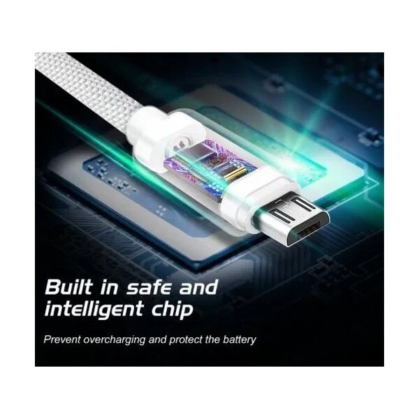 Swissten Textile Quick Charge Universal Micro USB Data and Charging Cable 2.0m