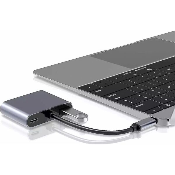 RoGer USB-C Multimedia Adapter HDMI 4K@30Hz / VGA 1080p / USB 3.0 / USB-C PD