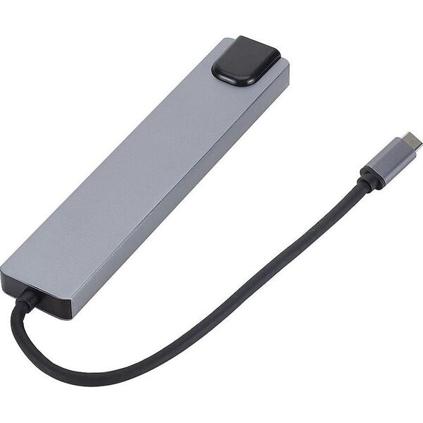 RoGer USB-C HUB 8in1 with USB-C PD / USB 3.0 x2 / RJ45 / HDMI / SD / TF card reader