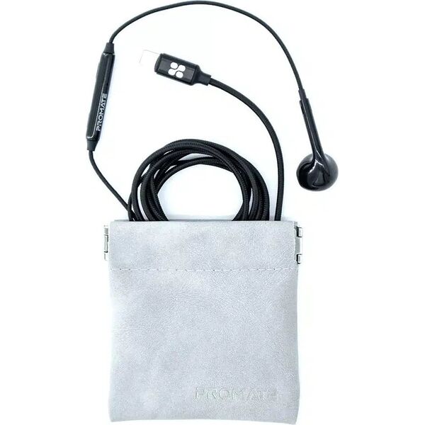 Promate MonoPod Ergonomic Mono MFI Certified In-Ear Wired Earphones Lightning  / 1.3m