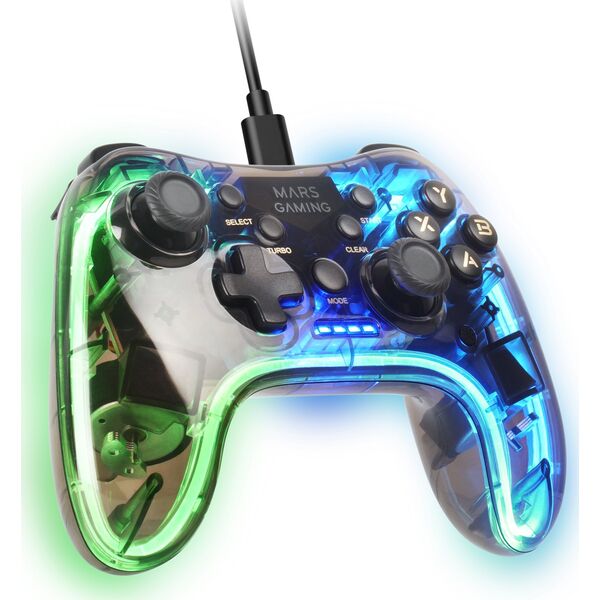 Mars Gaming MGP-C Gaming Controller RGB / USB-C / X-input & D-input