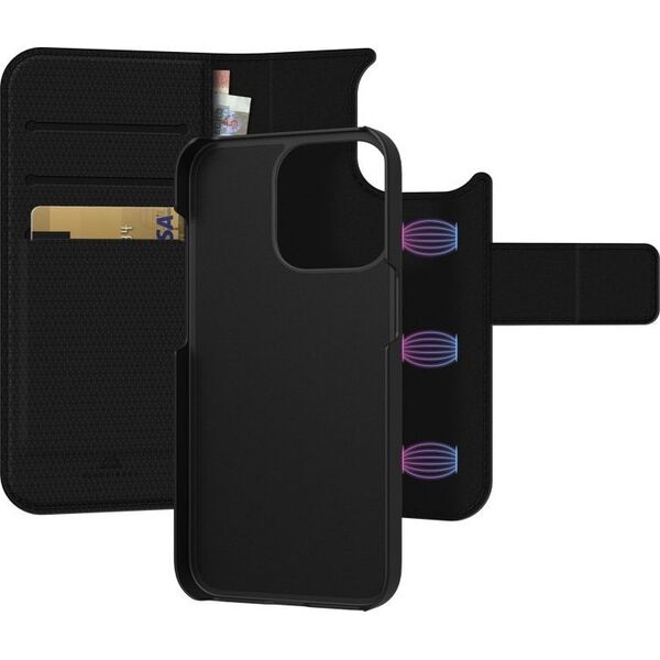 Black Rock 2 in 1 Wallet Detachable Back Case Apple iPhone 13 Pro