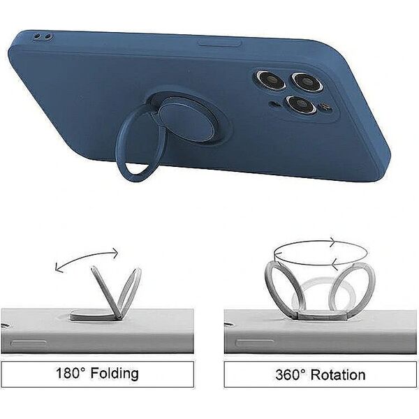 Mocco Pastel Ring Silicone Back Case for Xiaomi Mi 10T 5G Blue