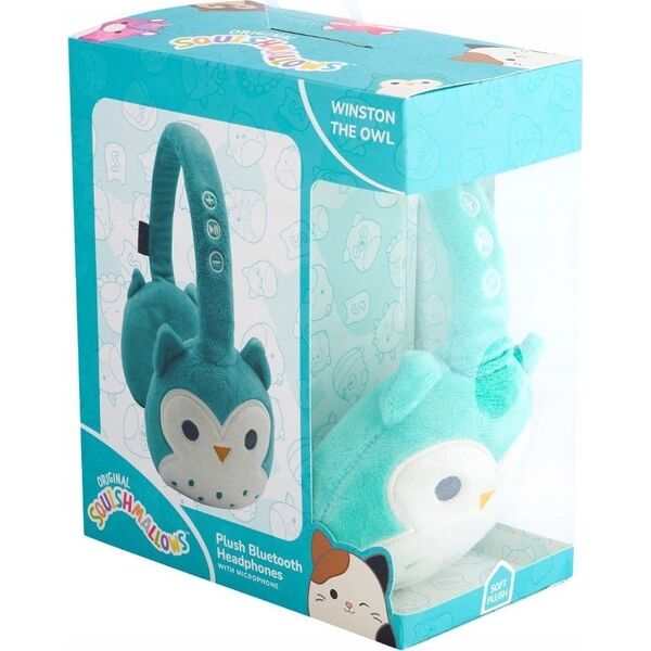 Squishmallows Plush "Owl Winston" Wireless Headphones