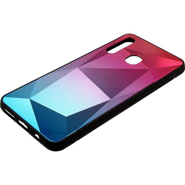 Mocco Stone Ombre Back Case Silicone Case With gradient Color For Apple iPhone 11 Pro Pink - Blue