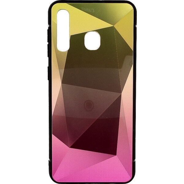 Mocco Stone Ombre Back Case Silicone Case With gradient Color For Apple iPhone 11 Pro Yellow - Pink