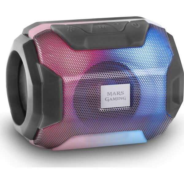 Mars Gaming MSBAX Bluetooth Wireless Speaker with Radio / MicroSD / RGB / USB / 10W