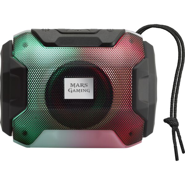 Mars Gaming MSBAX Bluetooth Wireless Speaker with Radio / MicroSD / RGB / USB / 10W