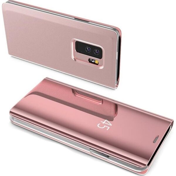 Mocco Clear View Cover Case For Samsung Galaxy A42 5G Pink