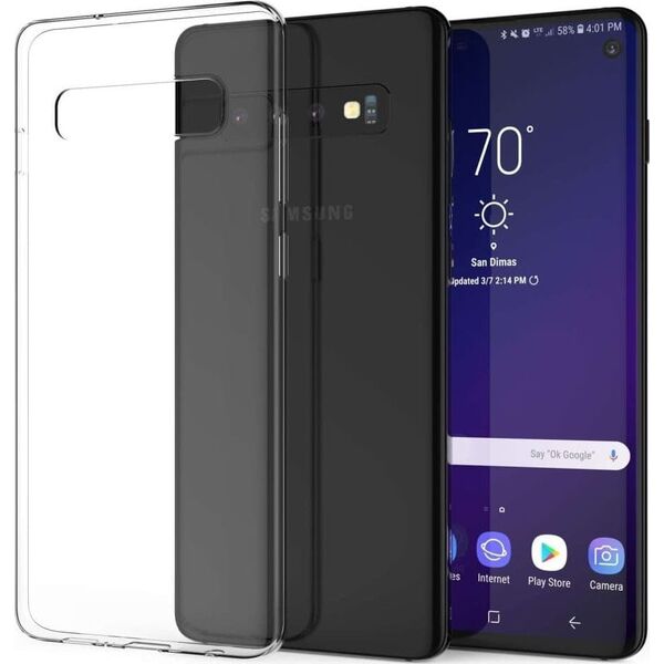 Mocco Ultra Back Case 0.3 mm Silicone Case for Samsung G973 Galaxy S10 Transparent