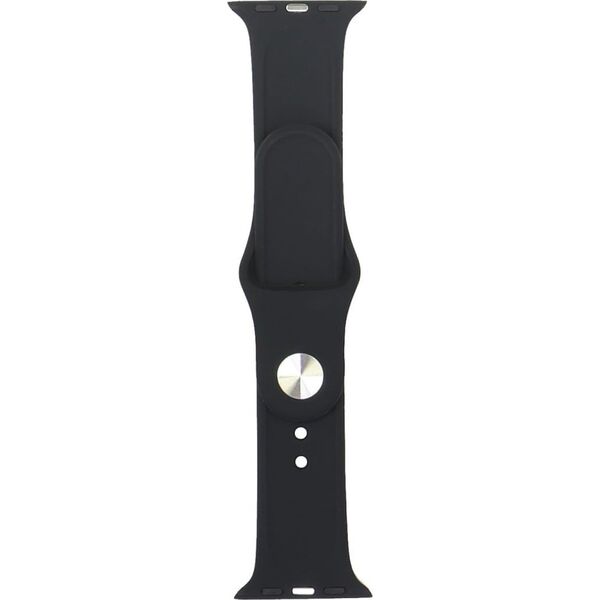 Λουράκι ρολογιού σιλικόνης Pasek Audi Sport Red Logo για Apple Watch 40/41/42mm μαύρο