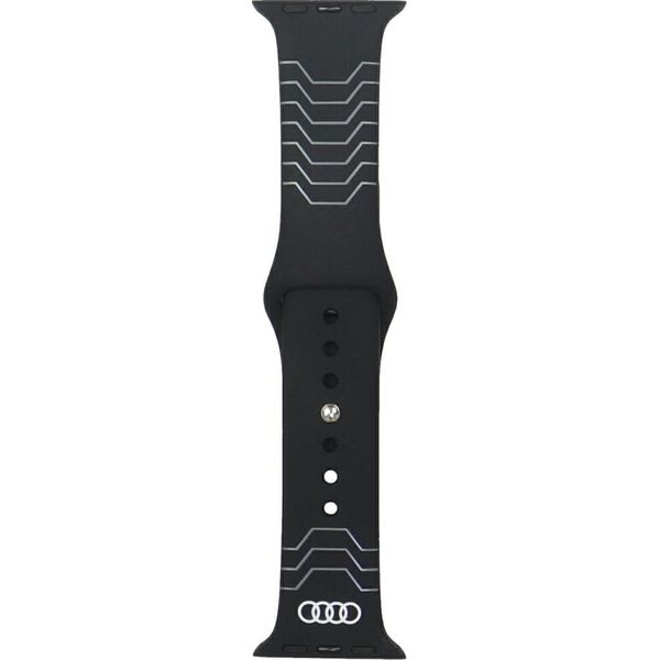 Λουράκι ρολογιού Audi Geometric Pattern Silicone για Apple Watch 40/41/42mm μαύρο