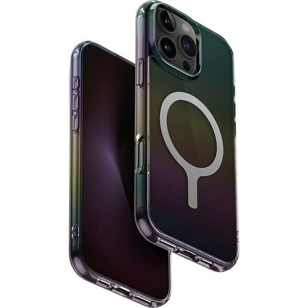 Case UNIQ Iridescia for iPhone 16 Pro Max Magclick Charging midnight