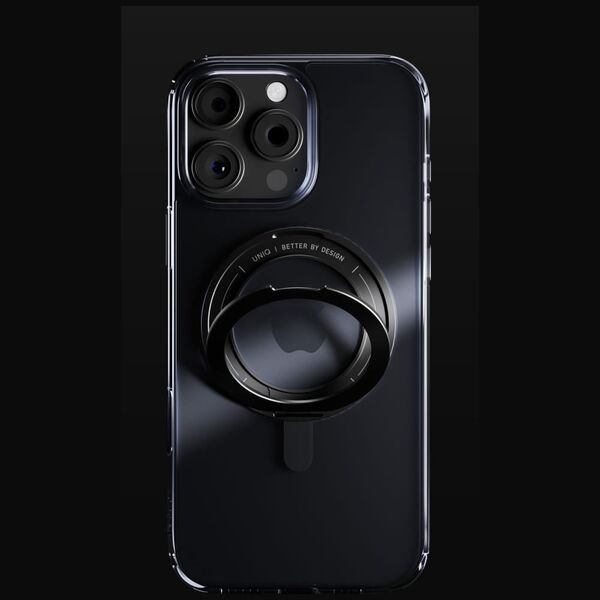 Case UNIQ Swivix for iPhone 16 Pro Max 360 Rotating Kickstand black