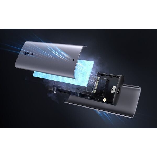 Obudowa SSD M.2 NVMe/SATA Ugreen CM767 2TB USB-C 3.1 G