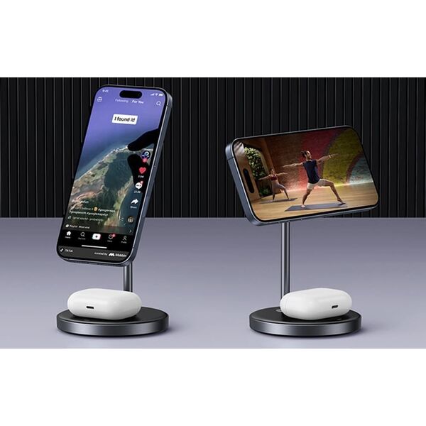 Ładowarka indukcyjna 2w1 Ugreen W710 do Iphone, AirPods