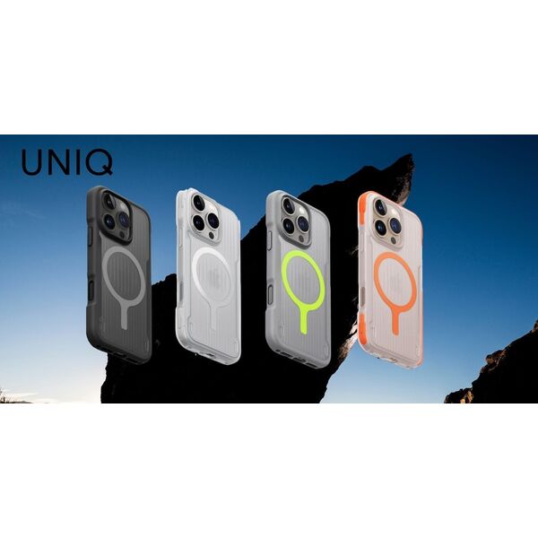 Etui UNIQ Combat Active do iPhone 16 Pro Max Magclick Charging szary