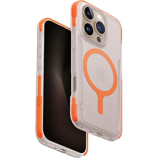 Etui UNIQ Combat Active do iPhone 16 Pro Magclick Charging pomarańczowy