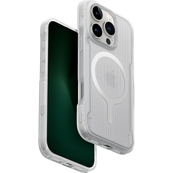 Etui UNIQ Combat Active do iPhone 16 Pro Magclick Charging lume white