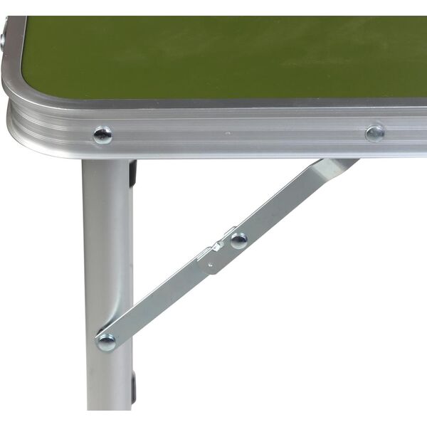 STOLIK TURYSTYCZNY SKŁADANY KEMPINGOWY 120X60X70/62/55CM ZIELONY