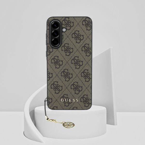 Etui Guess 4G Charms Collection do       Samsung Galaxy A56 brązowy