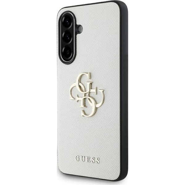 Etui Guess Grained Big 4G Logo Small     Classic Logo do Samsung Galaxy A56 beżowy
