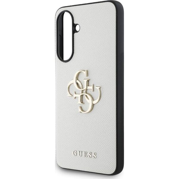 Etui Guess Grained Big 4G Logo Small     Classic Logo do Samsung Galaxy A56 beżowy