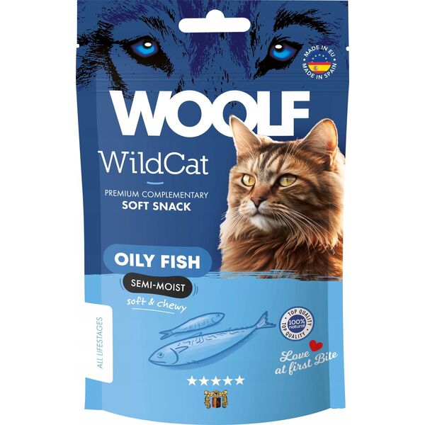 WOOLF WILDCAT przysmak KOT 50g SOFT OILY  FISH