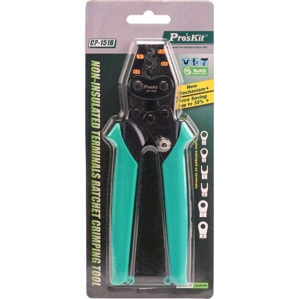 Reples neizoliuotu jungciu uzspaudimui (1.5-6mm2) 176mm, CP-151B Pro'sKit