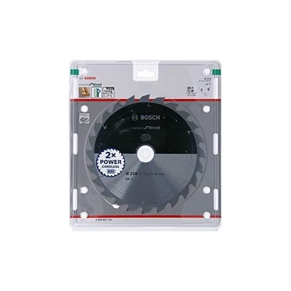 Circular saw blade 216x30mm, 24 Bosch Standard for Wood