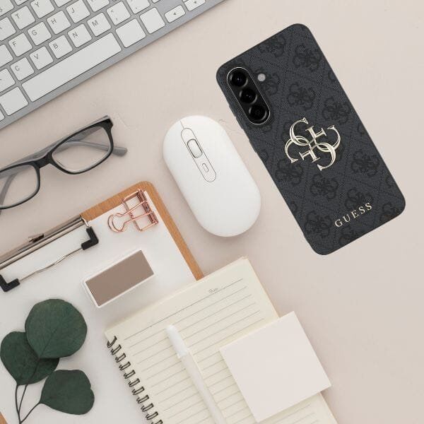 Guess Big 4G Logo Classic Logo Case for Samsung Galaxy A36 Black