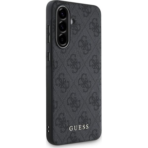 Case Guess 4G Metal Gold Logo for Samsung Galaxy A56 black