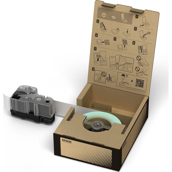 BR-VN12YB-E CONSUMABLES: TAPES/VINYL LABEL YELLOW BLK 12MM 45M