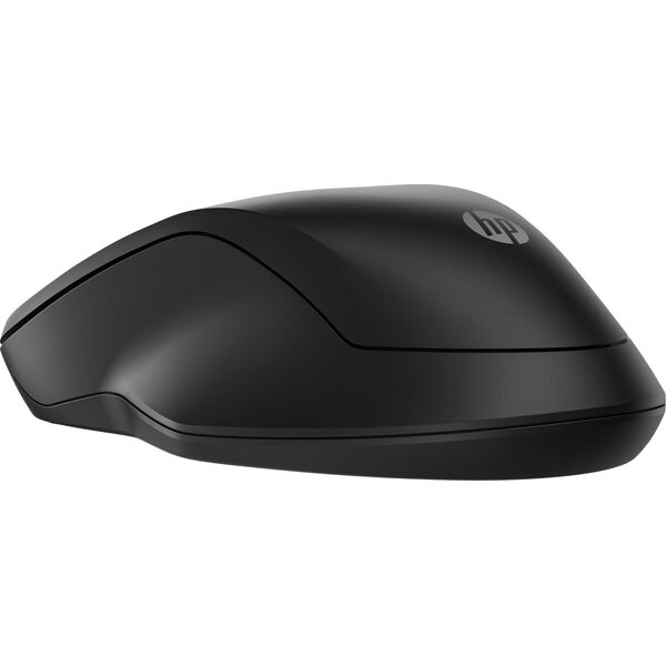 HP 255 - Maus - 3 Tasten - kabellos - 2.4 GHz, Bluetooth - kabelloser Empfanger (USB) - Schwarz