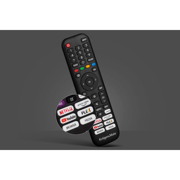Telewizor Kruger&Matz 32" HD smart DVB-T2/S2 H.265 Hevc Wi-Fi 3xHDMI 2xUSB