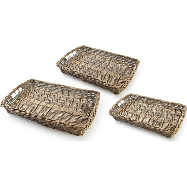 Komplet 3 Tac 56x40xh8cm/50x34xh7cm/45x29xh6cm Lumarko!