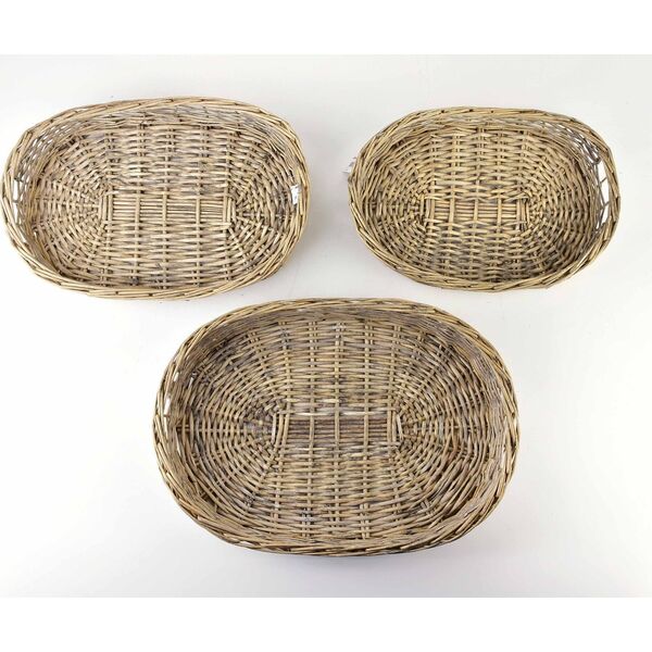 Komplet 3 Tac 53x39xh10cm/48x33xh9cm/43x28,5xh8cm Lumarko!