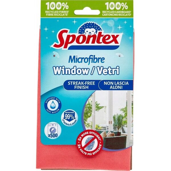 Spontex Microfibra Window Vetri Recycled 1szt 19700612...
