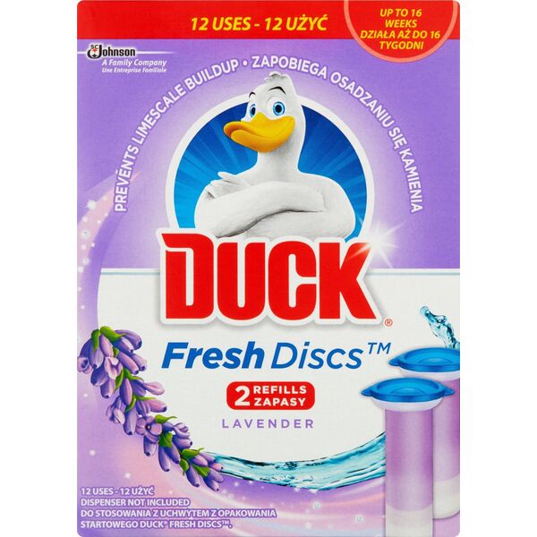 Duck Fresh Dick Zapas Krążek Żelowy do Wc 2x36ml Lavender..