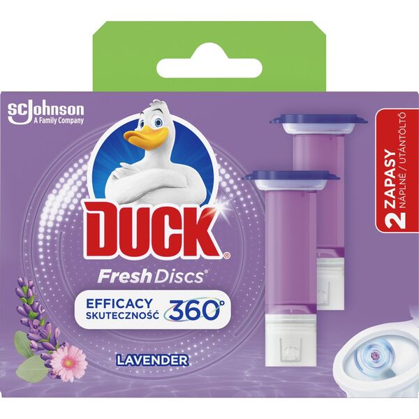 Duck Fresh Dick Zapas Krążek Żelowy do Wc 2x36ml Lavender..