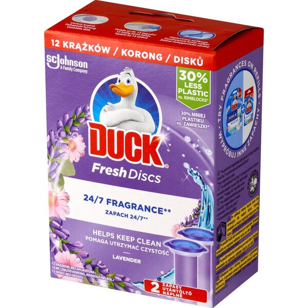 Duck Fresh Dick Zapas Krążek Żelowy do Wc 2x36ml Lavender..