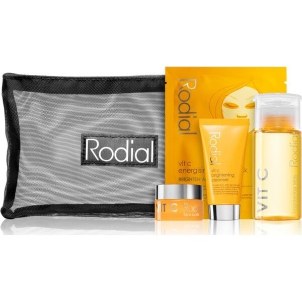 Little Luxuries Kit Set Rodial: Vit C, Brightening, Cleansing Gel, For Face, 20 ml + Vit C, Brightening, Souffle, For Face, 15 ml + Vit C, Brightening, Tonic Mist, 100 ml + Vit C, Energising, Sheet Mask, For Face, 20 g For Women