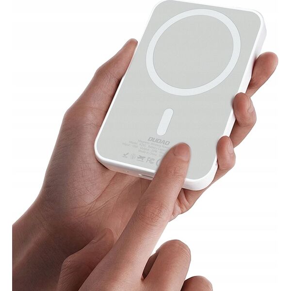 Powerbank Dudao K26 10000mAh 20W USB-A / USB-C / MagSafe - biały