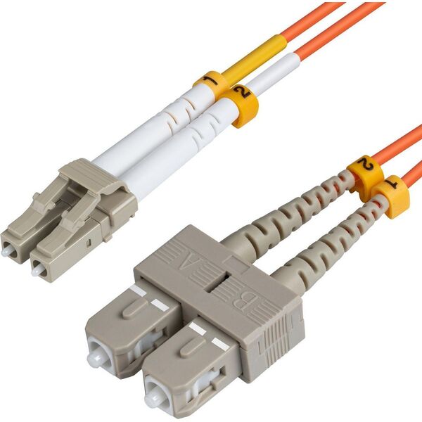 Microconnect FIB422001-2 kabel InfiniBand / światłowodowy 1 m LC SC Pomarańczowy