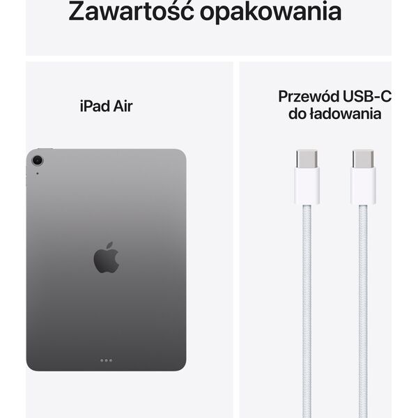 Apple iPad Air Apple M 128 GB 27,9 cm (11") 8 GB Wi-Fi 6E (802.11ax) iPadOS 18 Szary
