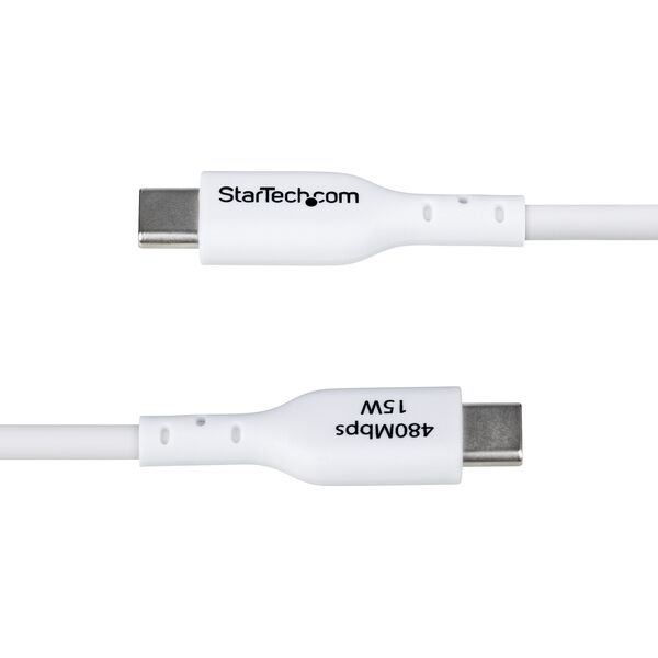 StarTech USB2AC2MNCWHE kabel USB USB 2.0 2 m USB A USB C Biały
